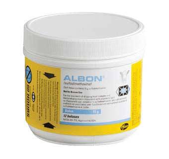ALBON® BOLUSES (SULFADIMETHOXINE) 15GM 12CT