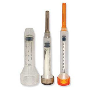 DISPOSABLE PREMIUM HARD PACKED SYRINGE + NEEDLE LUER SLIP