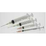 TERUMO HYPODERMIC LUER LOCK SYRINGE W/ NEEDLE 3CC