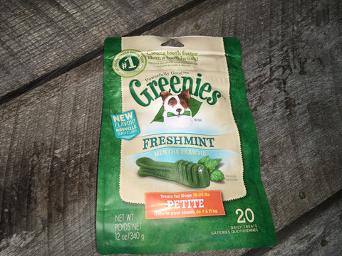 GREENIES Freshmint Treat-Pak - PETITE 20 Treats